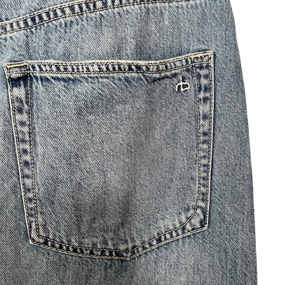 rag & bone Avery Featherweight Denim Maxi Skirt in Beverlys Raw Hem size 29 - Picture 14 of 16